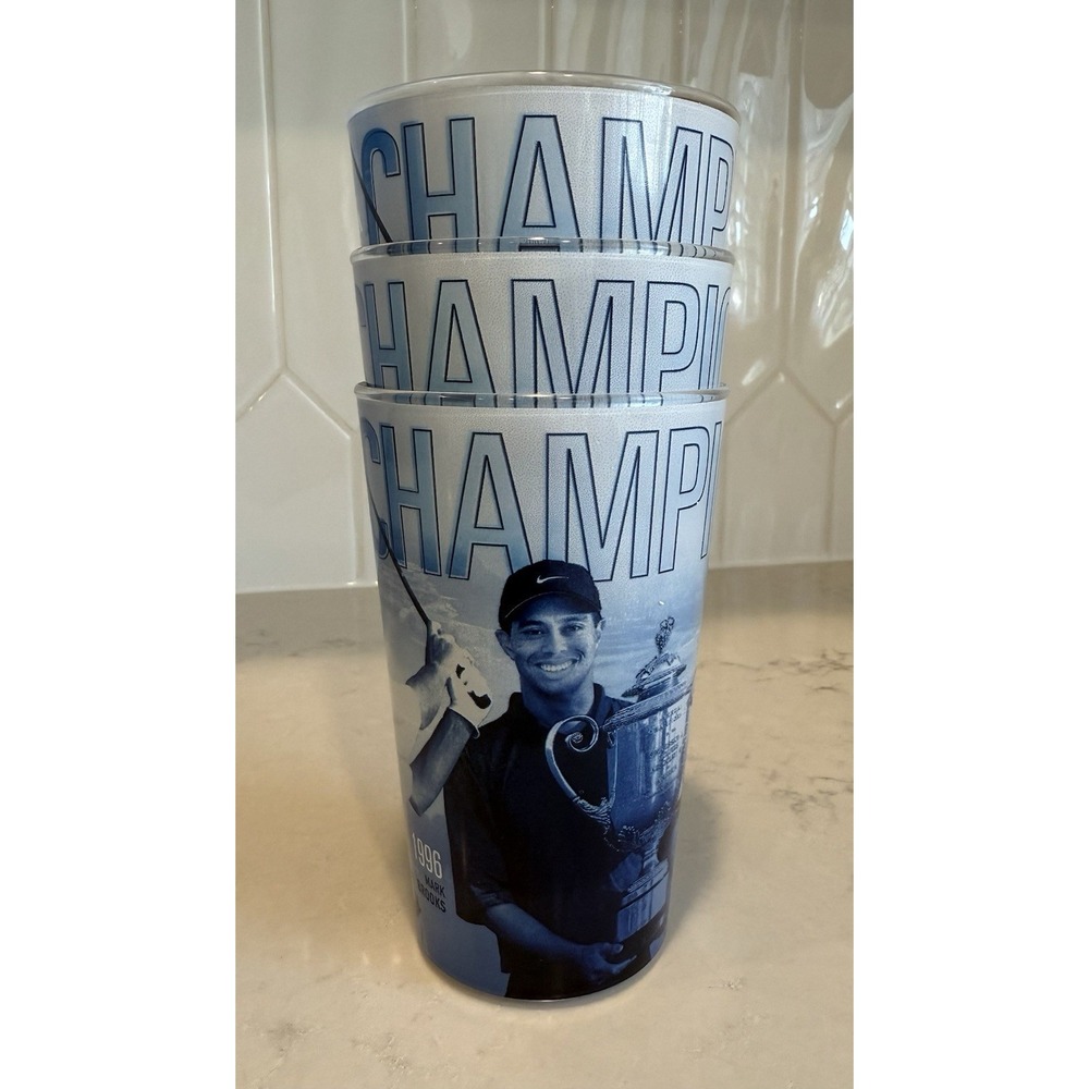 Whirley PGA‎ Champions Tumblers 1996-2014 Tiger Woods Rory Mcilroy Set Of 3 Cups - Picture 3 of 5